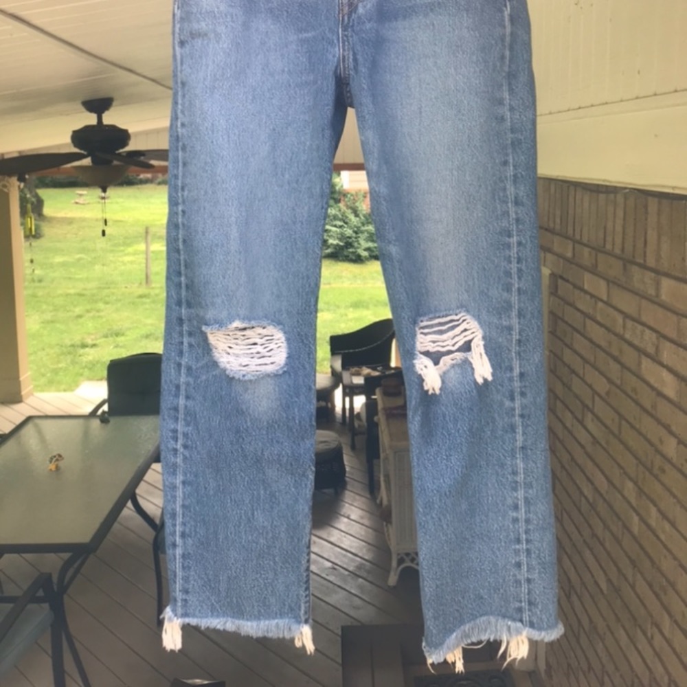 Levi denim Wedgie straight ripped Jeans - Picture 2 of 4